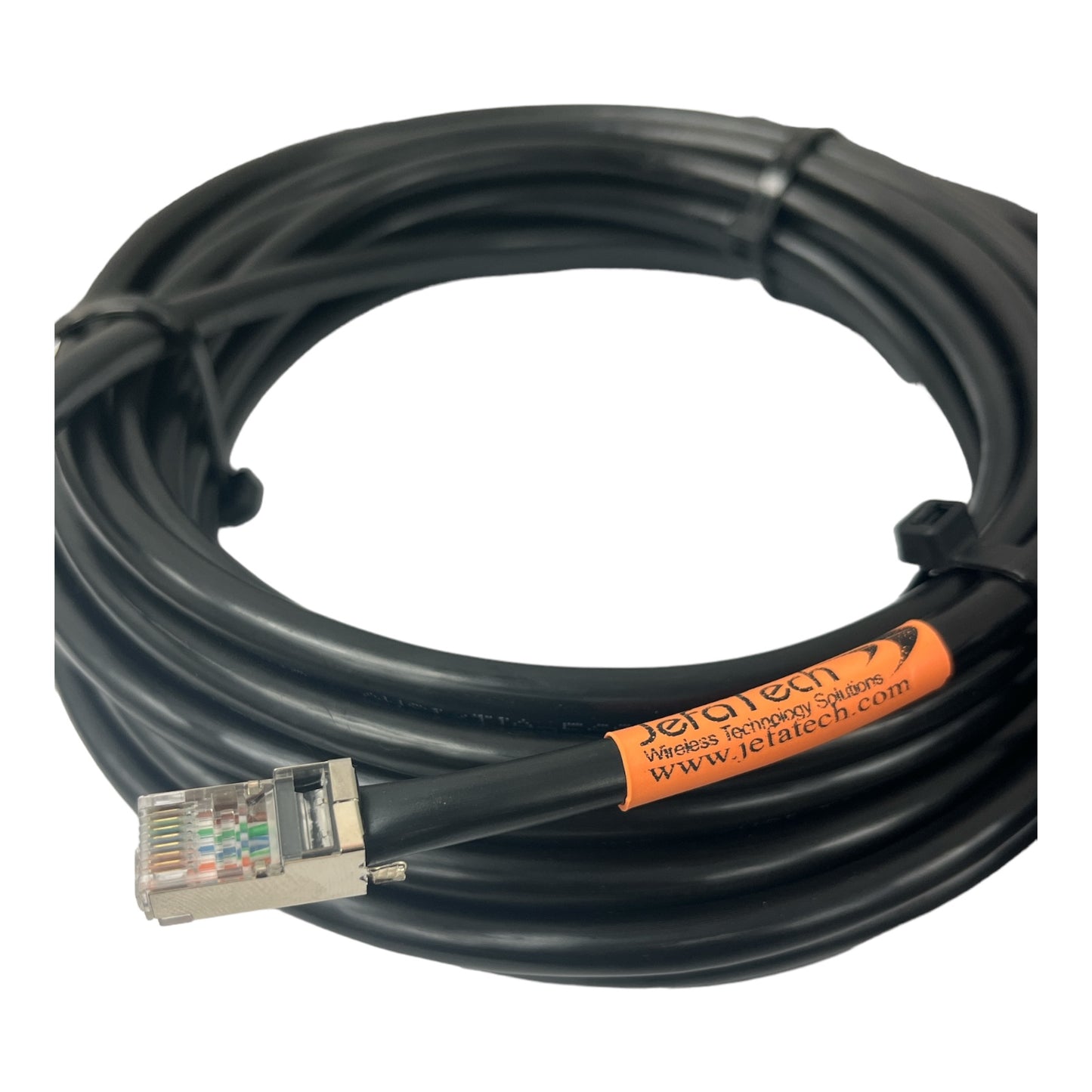 JEFA Tech Outdoor Rated, Shielded Cat6 - UV Resistant, Direct Burial, Ground Wire with ToughCable Connectors
