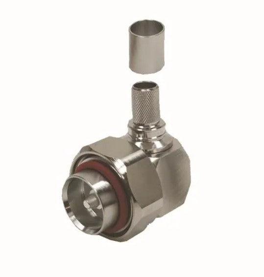Connector: 7/16 DIN Male R/A Clamp for LL400