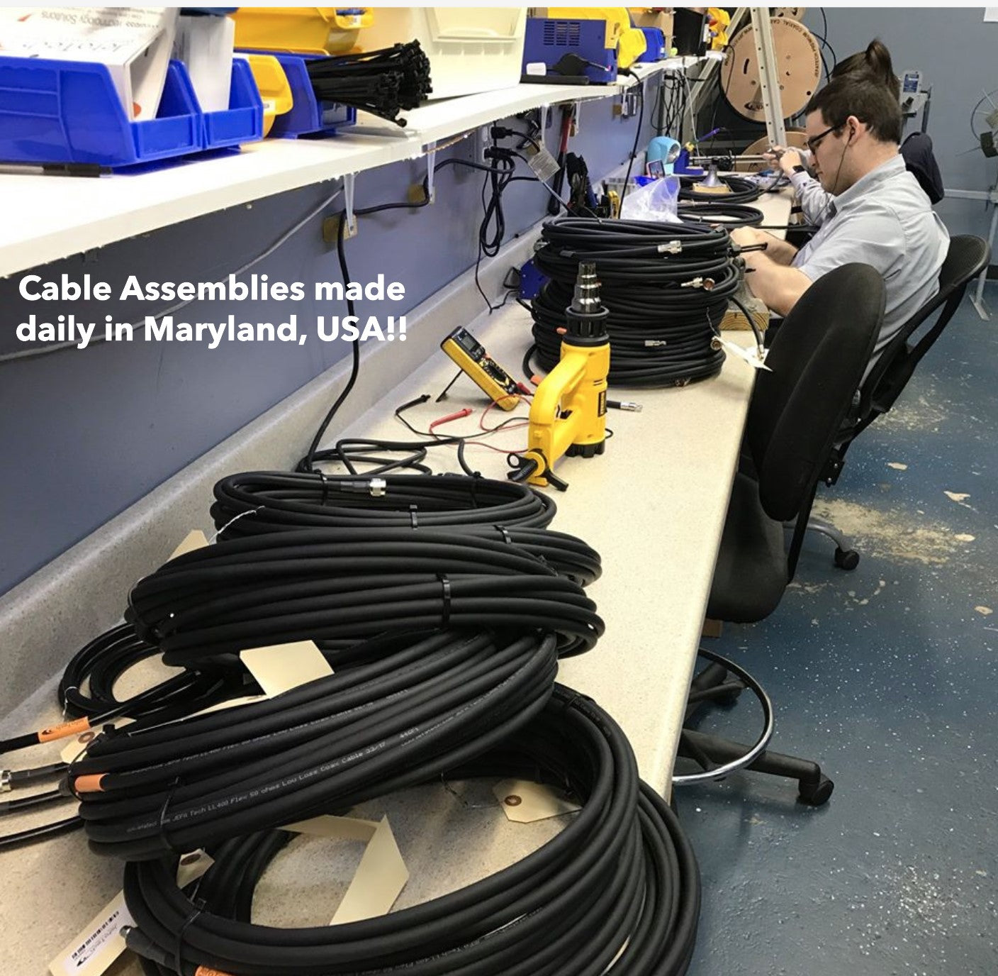 JEFA Tech Low Loss 400 Cable Assembly - 0.405" Diameter - Solid CCA Core - Double Shield - UV Rated Black Jacket - Direct Burial Rated - 50 Ohm - Choice of Length and Connectors