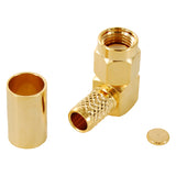 JEFA Tech Connector: RP-SMA Male Right Angle - LL240 - c240