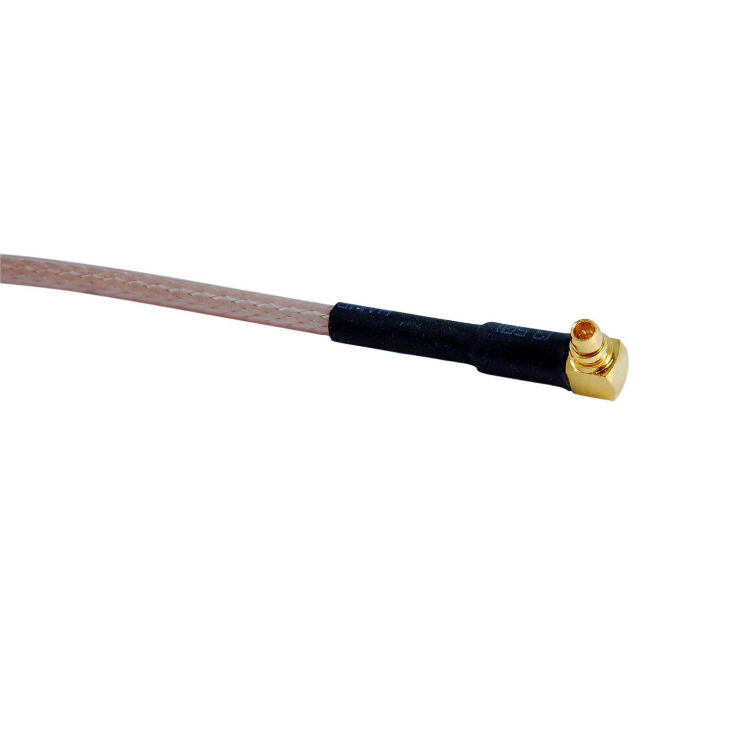 Pigtail: MMCX R/A to RPSMA Female Bulkhead with o-ring - RG316 - 12 inches