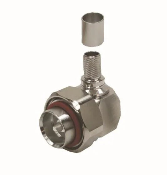 Connector: 7/16 DIN Male R/A Clamp for LL400
