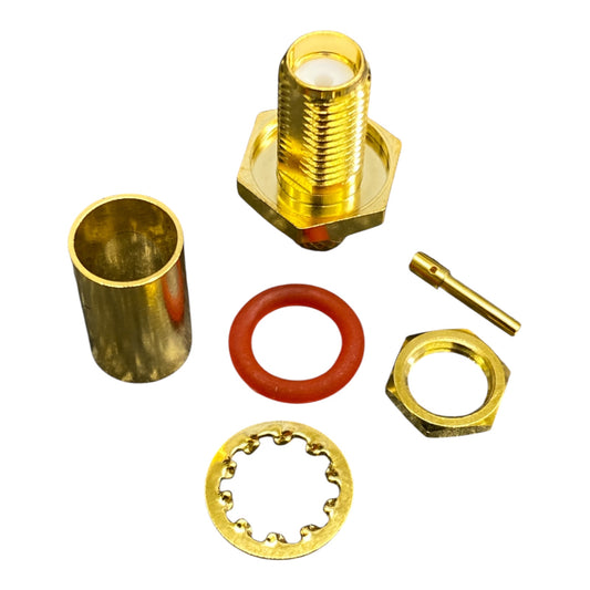 Connector: SMA Female Bulkhead with o-ring - LL240
