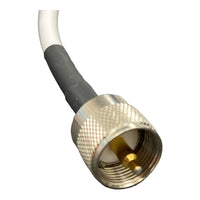 Dual CB Antenna Cable Set with EZ Routing Fittings- 18 Feet Premium RG-8X