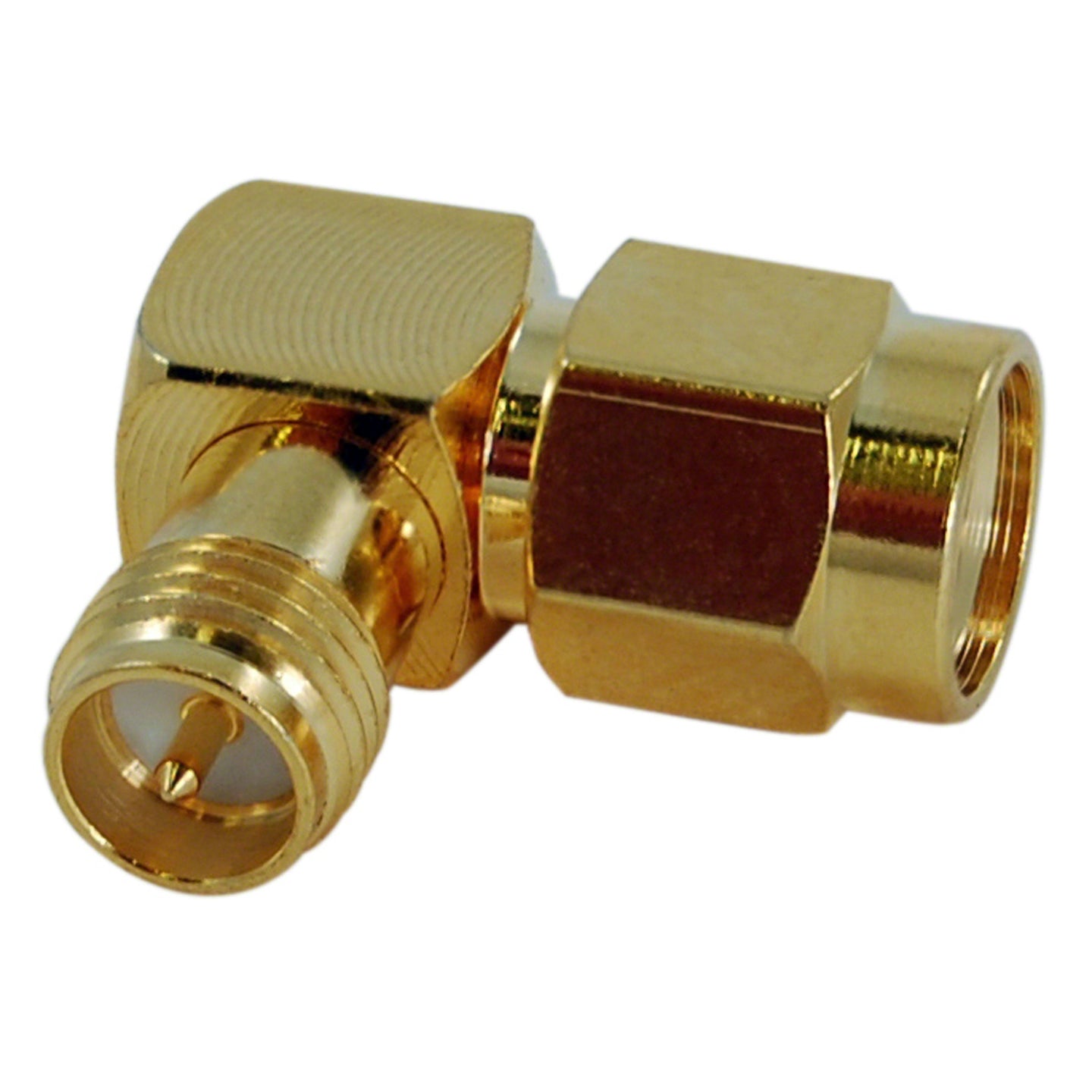 JEFA Tech Adapter: RP-SMA Male to RP-SMA Female Right Angle