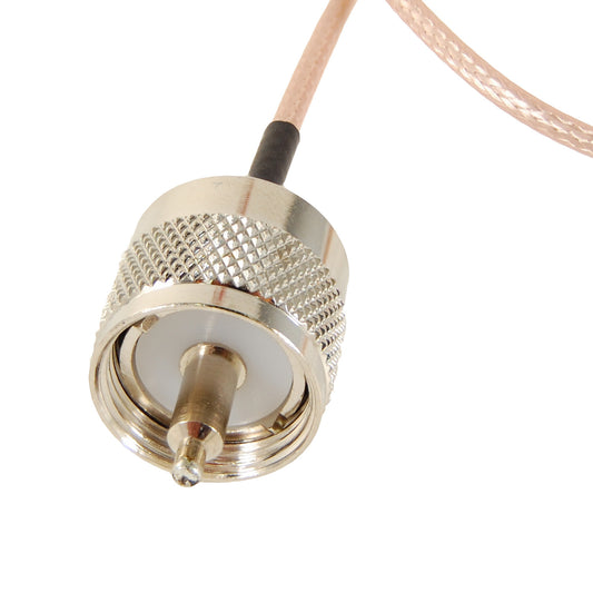 HT Saver: SMA Female to UHF Male (PL259) - RG316 - 19 inches